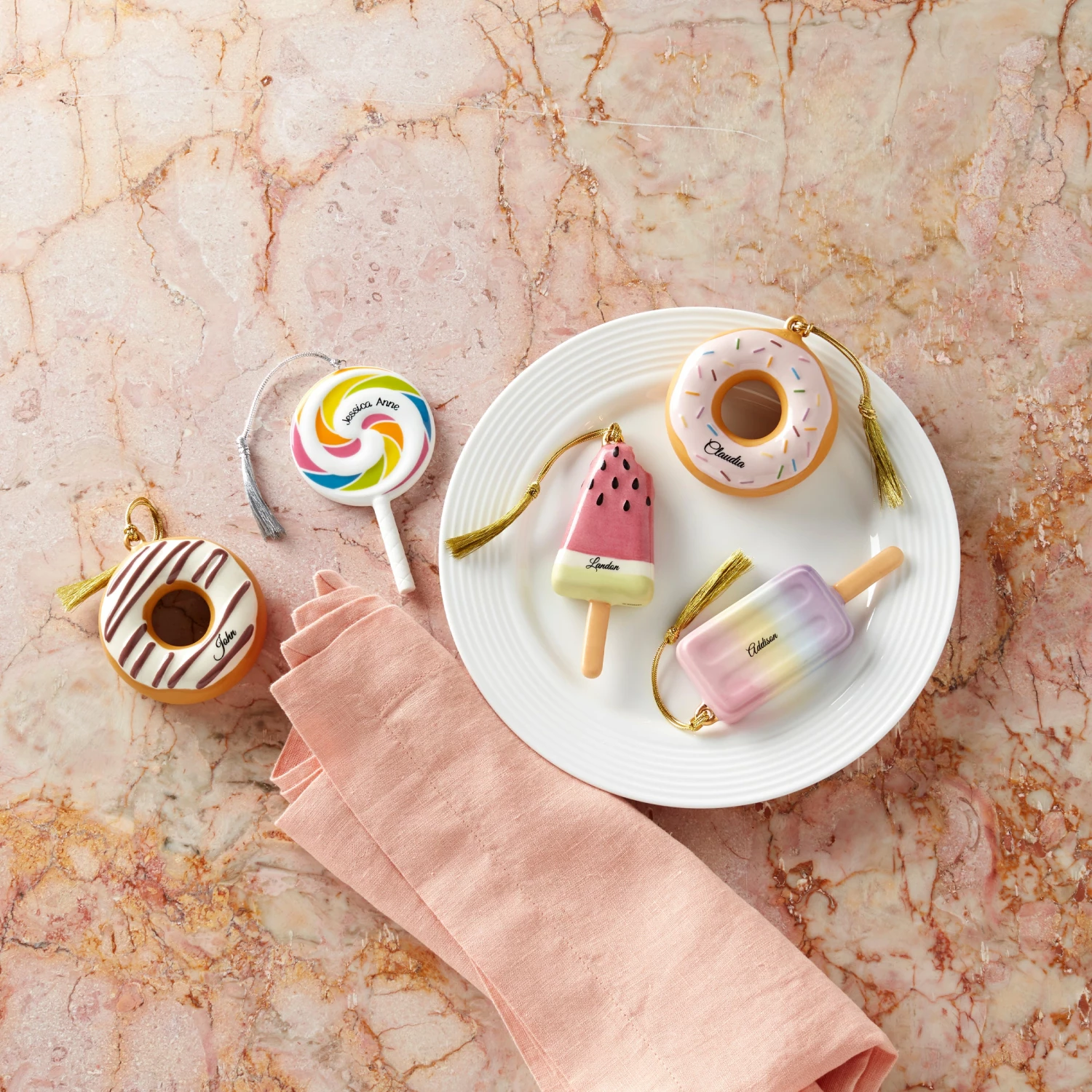 Lenox Personalized Ornaments Lollipop Ornament