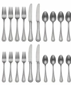 Lenox Textured Neutrals 20-Piece Flatware Set