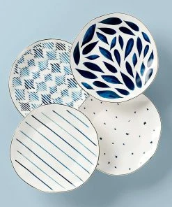 Lenox Blue Bay™ 4-piece Dessert Plate Set Dinnerware