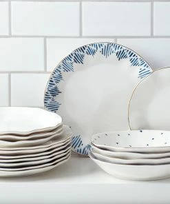 Lenox Blue Bay 4-Piece Dinner Plate Set