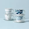 Lenox Blue Bay™ 8PC Espresso Cup & Saucer Set Dinnerware