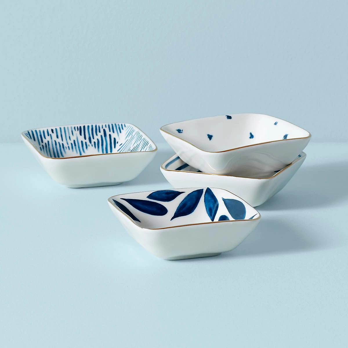 Lenox Blue Bay 4-Piece Stacking Dip Bowl Set