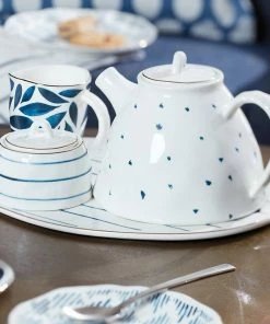 Lenox Dinnerware Blue Bay Teapot