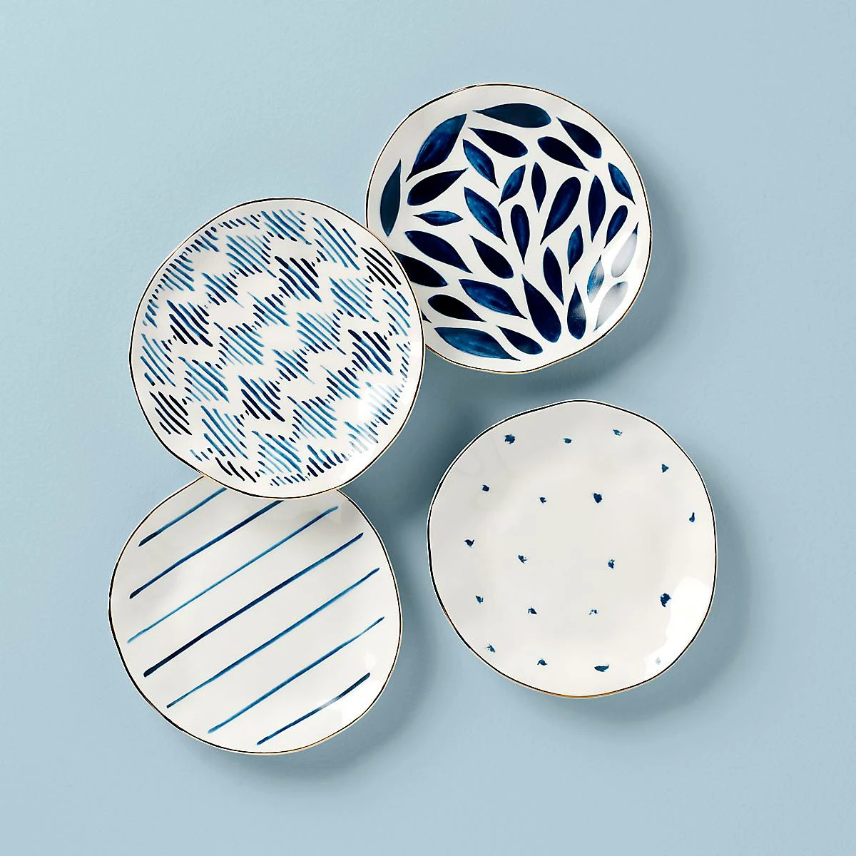 Lenox Dinnerware Blue Bay™ 4-piece Tidbit Plate Set