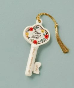 Lenox Personalized Ornaments Home Sweet Home Key Ornament
