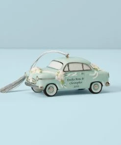Lenox Personalized Ornaments Just Married Vintage Car Ornament