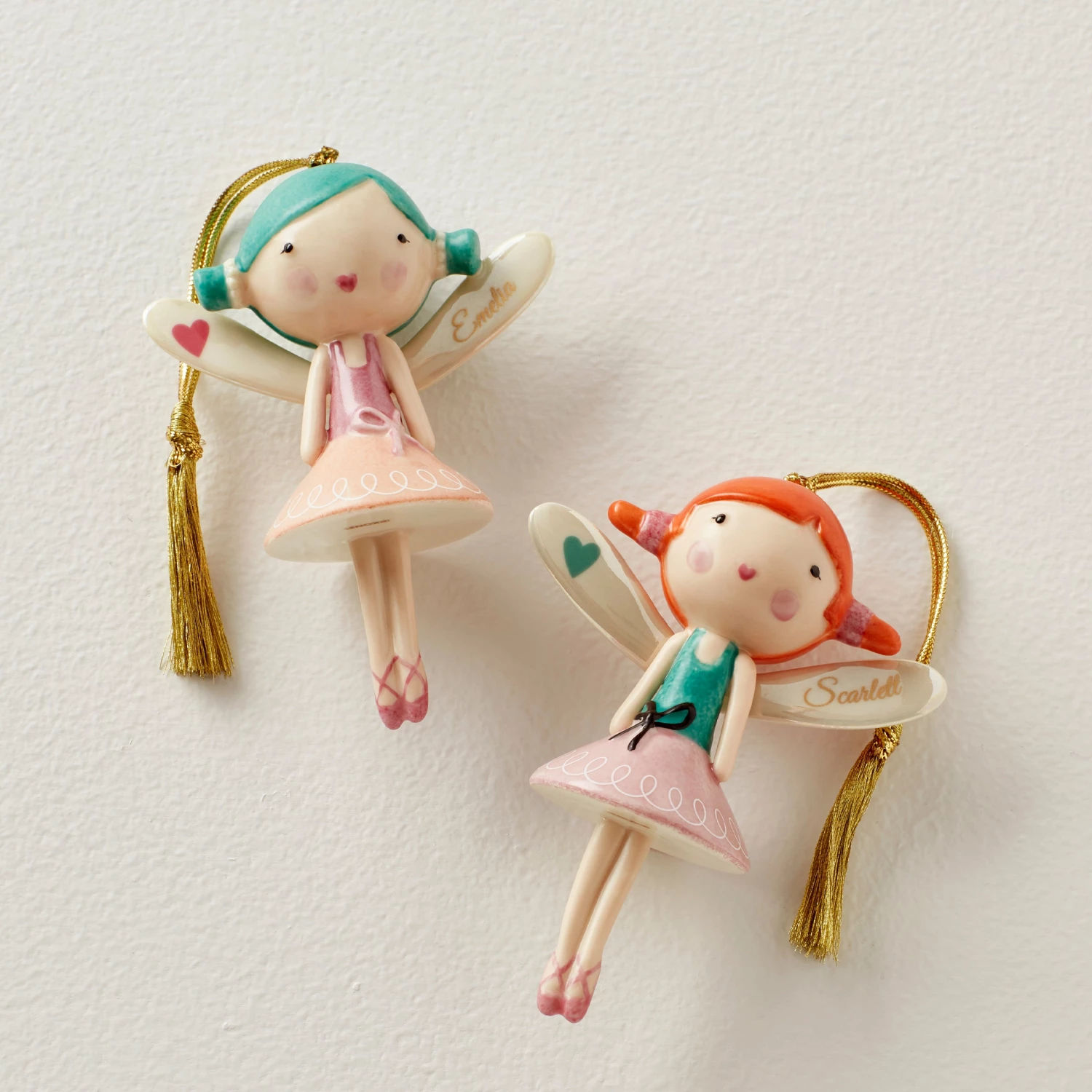 Lenox Forever Friends Fairy 2-Piece Ornament Set