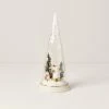 Lenox Décor Merry & Magic Light-Up Sledding Snowman Glass Cone