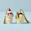Lenox Forever Friends Ice Cream 2 Piece Ornament Set Personalized Ornaments