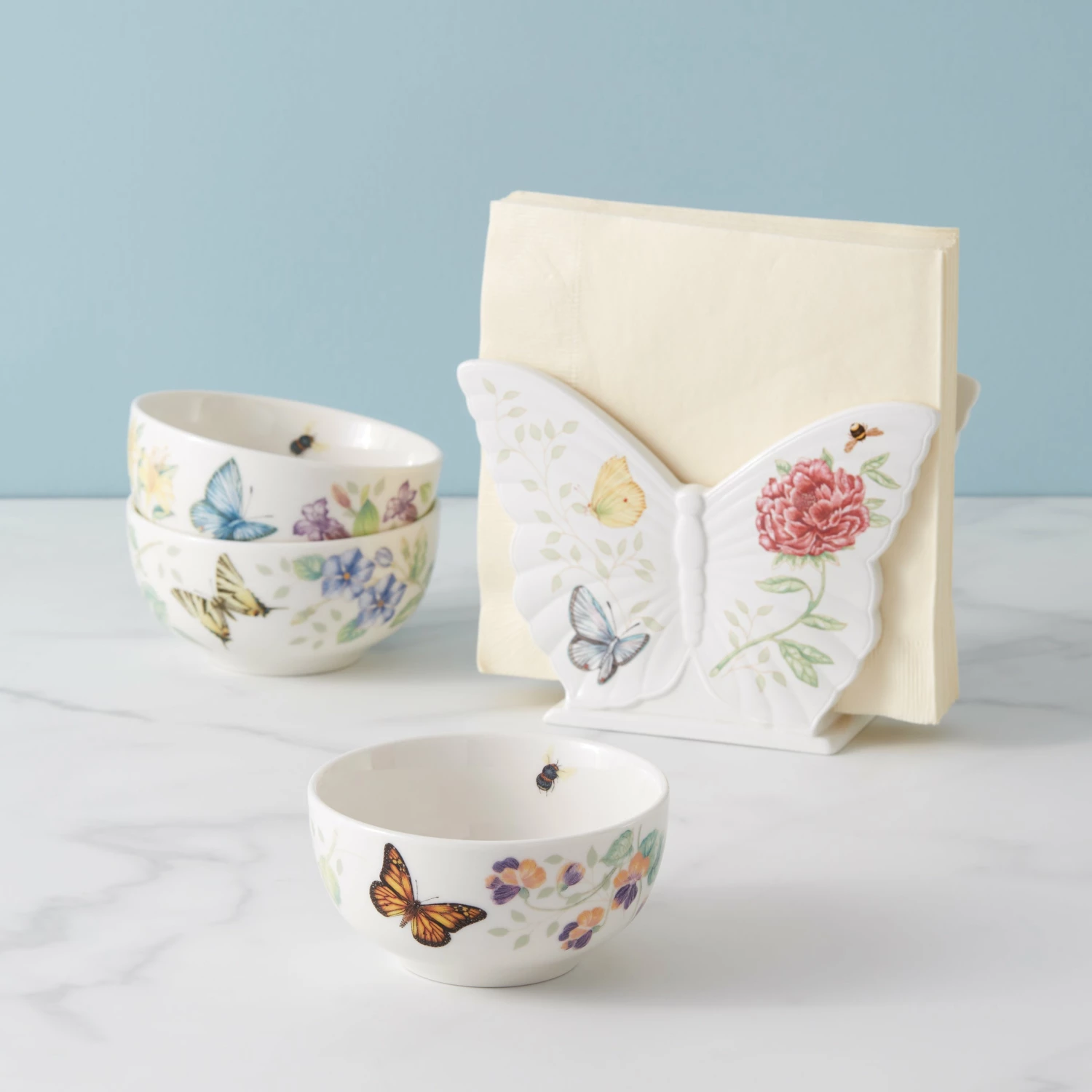 Lenox Dinnerware Butterfly Meadow Kitchen 3-Piece Mini Bowl Set