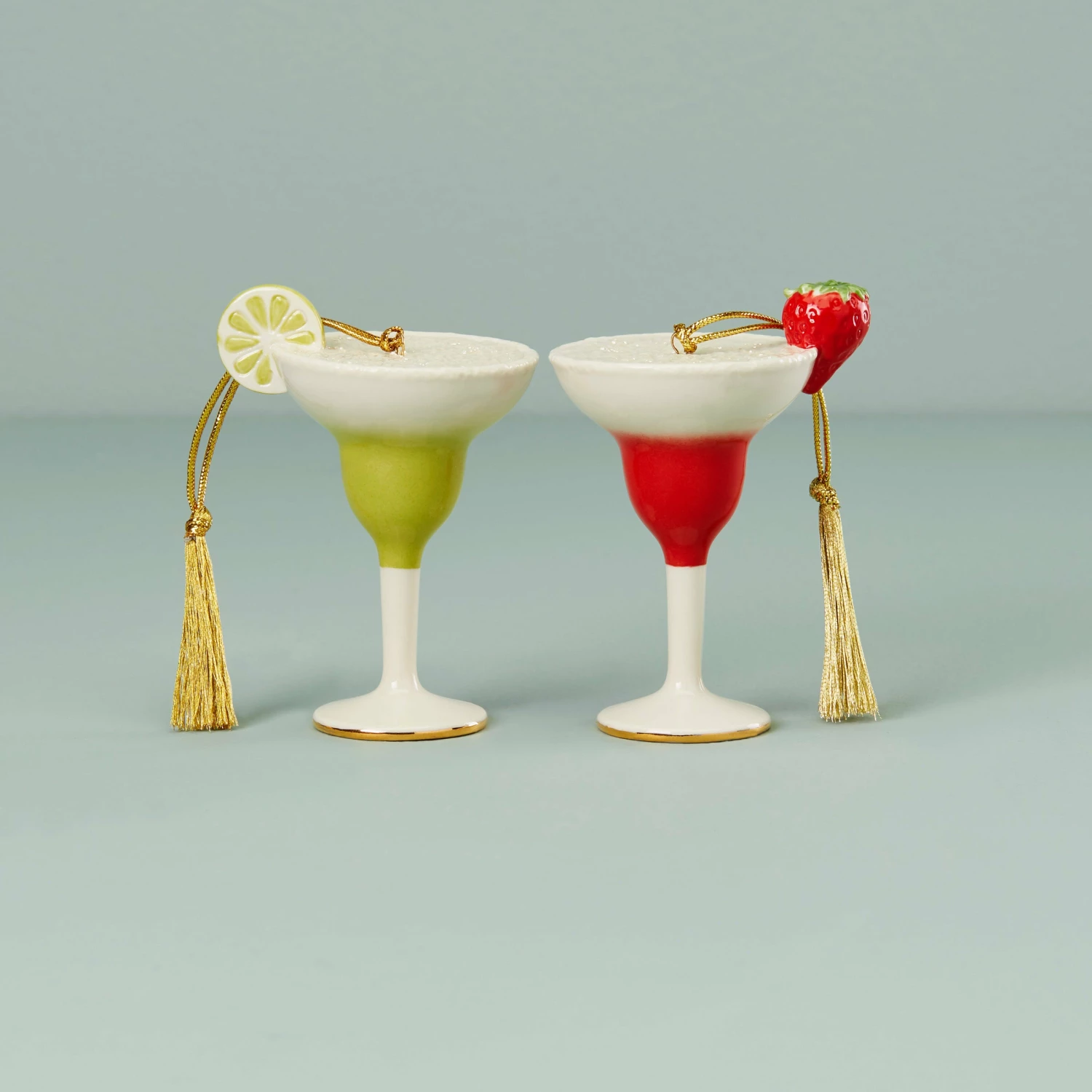 Lenox Forever Friends Margarita 2-Piece Ornament Set Christmas Clearance