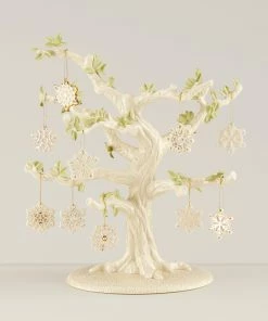 Lenox Snowflake 10 Piece Ornament & Tree Set
