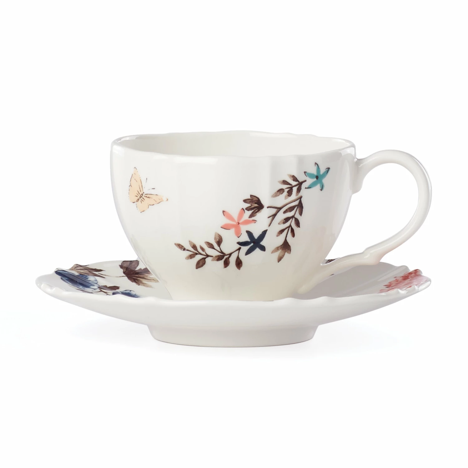 Lenox Sprig & Vine Teacup & Saucer