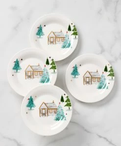 Lenox Balsam Lane 4-Piece Tidbit Plate Set