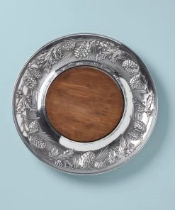 Lenox Holiday Metal & Wood Cheeseboard