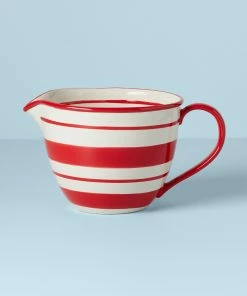 Lenox Dinnerware Holiday Handpaint Stripe Batter Bowl