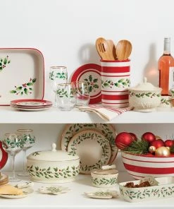 Lenox Holiday Handpaint Stripe Mixing Bowl