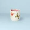 Lenox Butterfly Meadow Scalloped Pink Citrus Candle Home Décor
