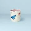 Lenox Butterfly Meadow Scalloped Lilac Linen Candle Home Décor