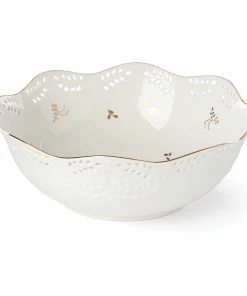 Lenox Opal Innocence Flourish Serving Bowl Dinnerware
