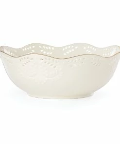 Lenox Opal Innocence Flourish Serving Bowl Dinnerware