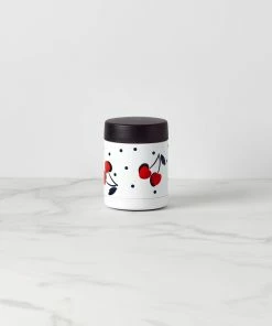 Kate Spade Vintage Cherry Dot Insulated Food Container Kitchen