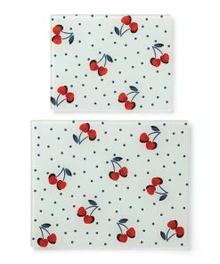 Kate Spade Kitchen Vintage Cherry Dot 2-Piece Prep Board Set