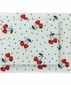 Kate Spade Kitchen Vintage Cherry Dot 2-Piece Prep Board Set