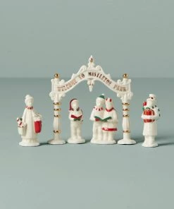 Lenox Mistletoe Park 5-Piece Figurine Set Home Décor