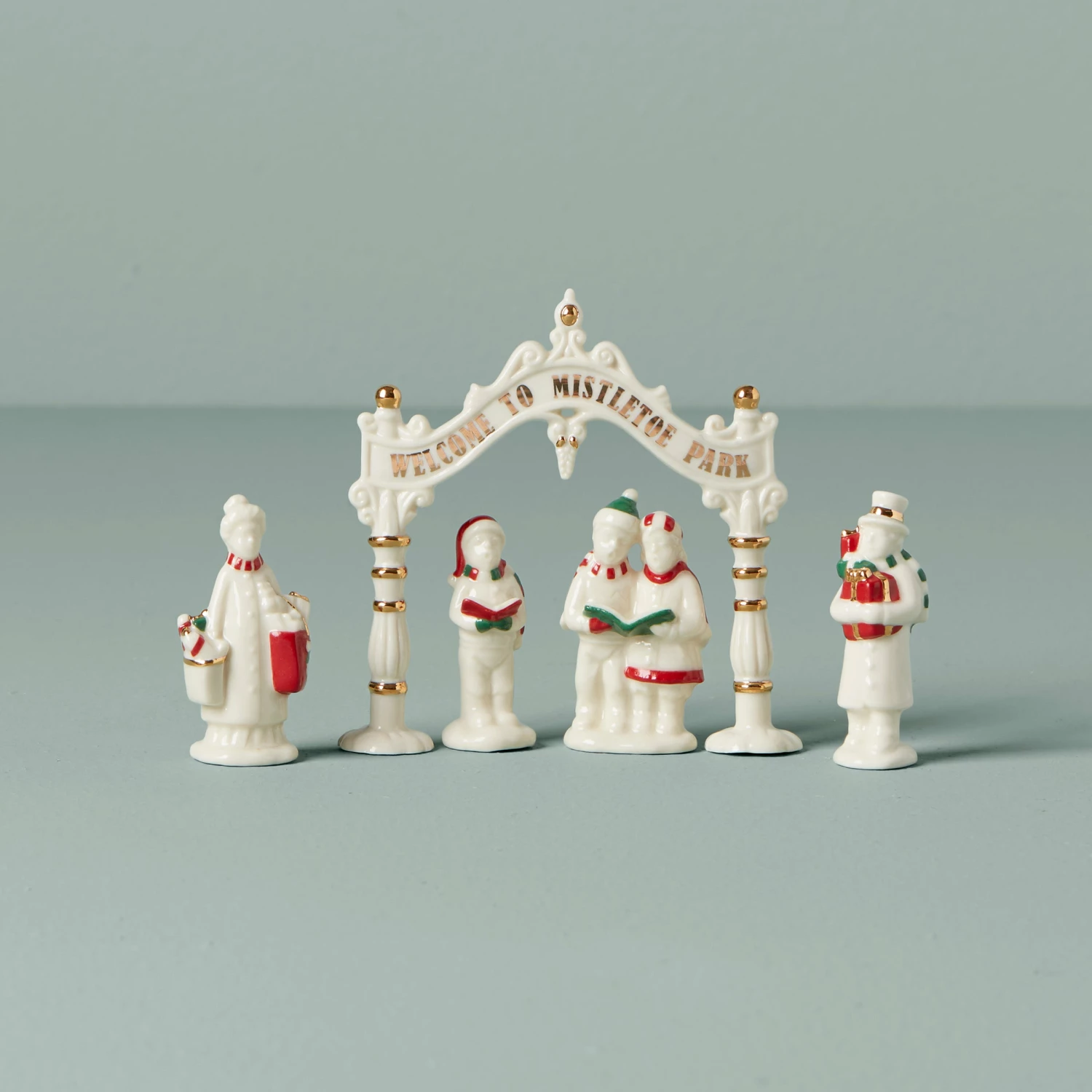 Lenox Mistletoe Park 5-Piece Figurine Set Home Décor