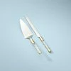 Lenox Flatware Opal Innocence Flourish Cake Knife & Server