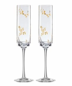 Lenox Opal Innocence Flourish 2-Piece Toasting Flute Set Drinkware