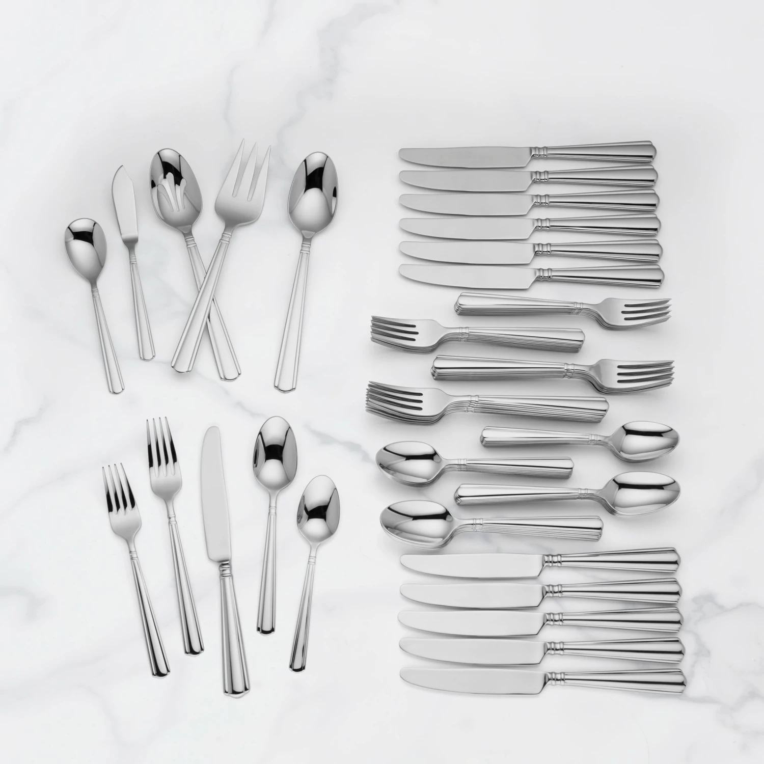 Lenox Amber Hill 65-Piece Flatware Set