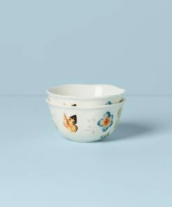 Lenox Butterfly Meadow 2-Piece Dessert Bowl Set