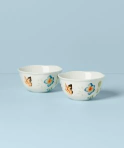 Lenox Butterfly Meadow 2-Piece Dessert Bowl Set