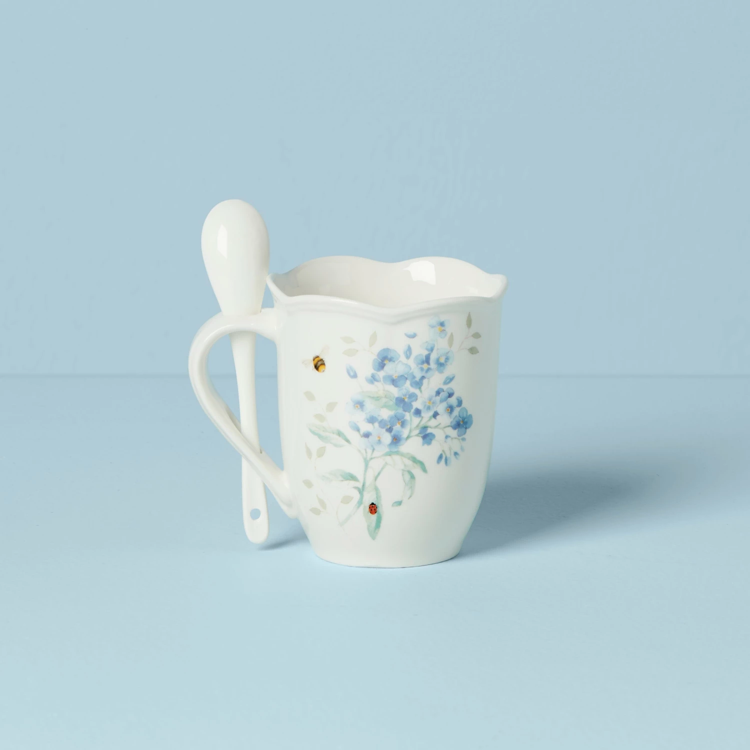 Lenox Butterfly Meadow Mug & Spoon Dinnerware