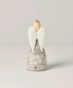 Lenox Home Décor Festive Folk Light-Up Angel Figurine