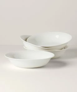 Lenox Dinnerware Profile White Porcelain 4-Piece Pasta Bowl Set