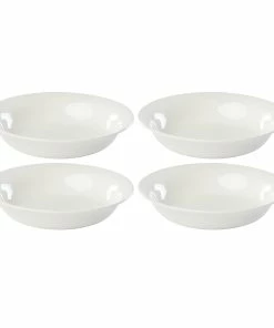 Lenox Dinnerware Profile White Porcelain 4-Piece Pasta Bowl Set