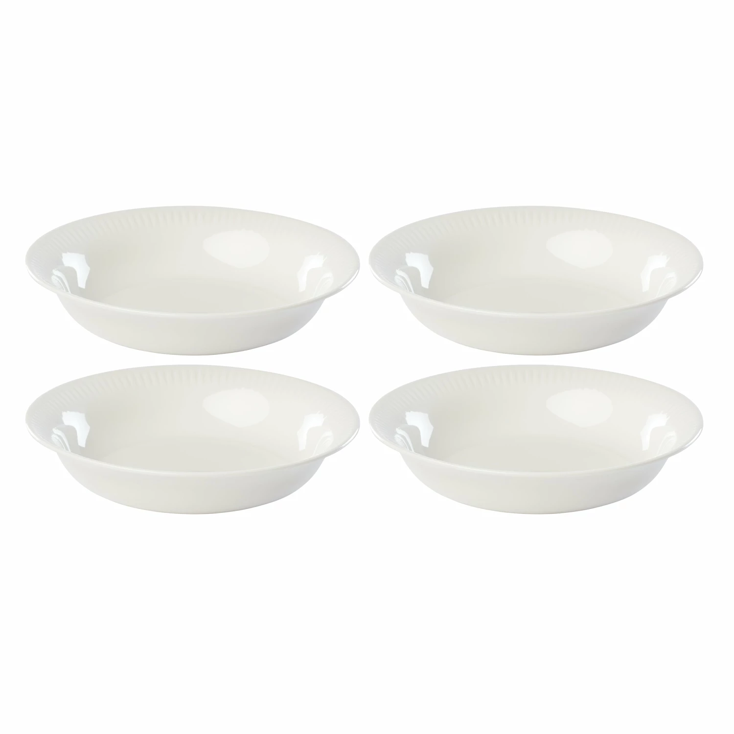 Lenox Dinnerware Profile White Porcelain 4-Piece Pasta Bowl Set