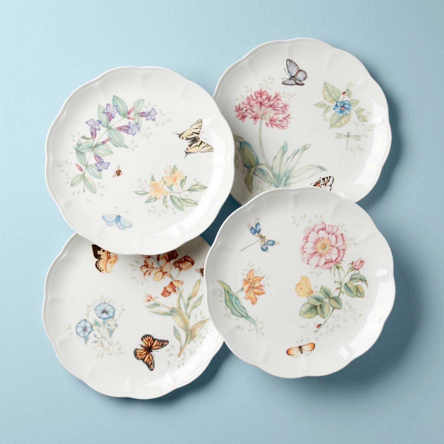 Lenox Dinnerware Butterfly Meadow 4-Piece Dinner Plate Set