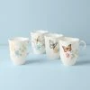 Lenox Butterfly Meadow 4-Piece Mug Set