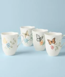 Lenox Butterfly Meadow 4-Piece Mug Set