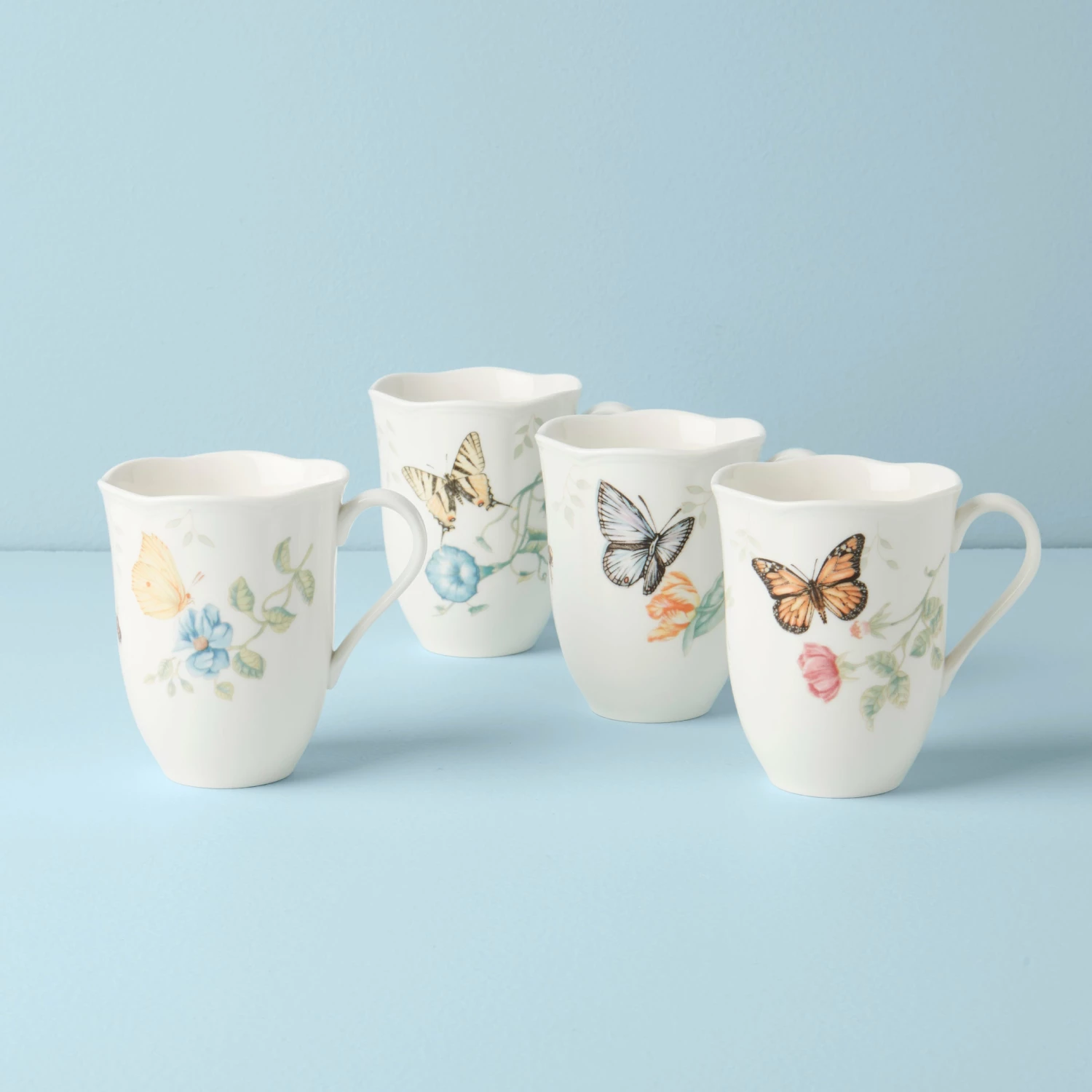 Lenox Butterfly Meadow 4-Piece Mug Set
