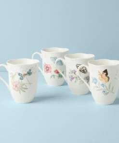 Lenox Butterfly Meadow 4-Piece Mug Set