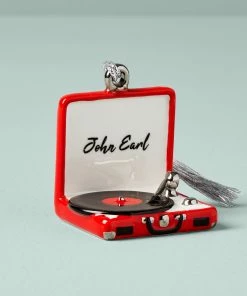 Lenox Vintage Record Player Ornament Personalized Ornaments