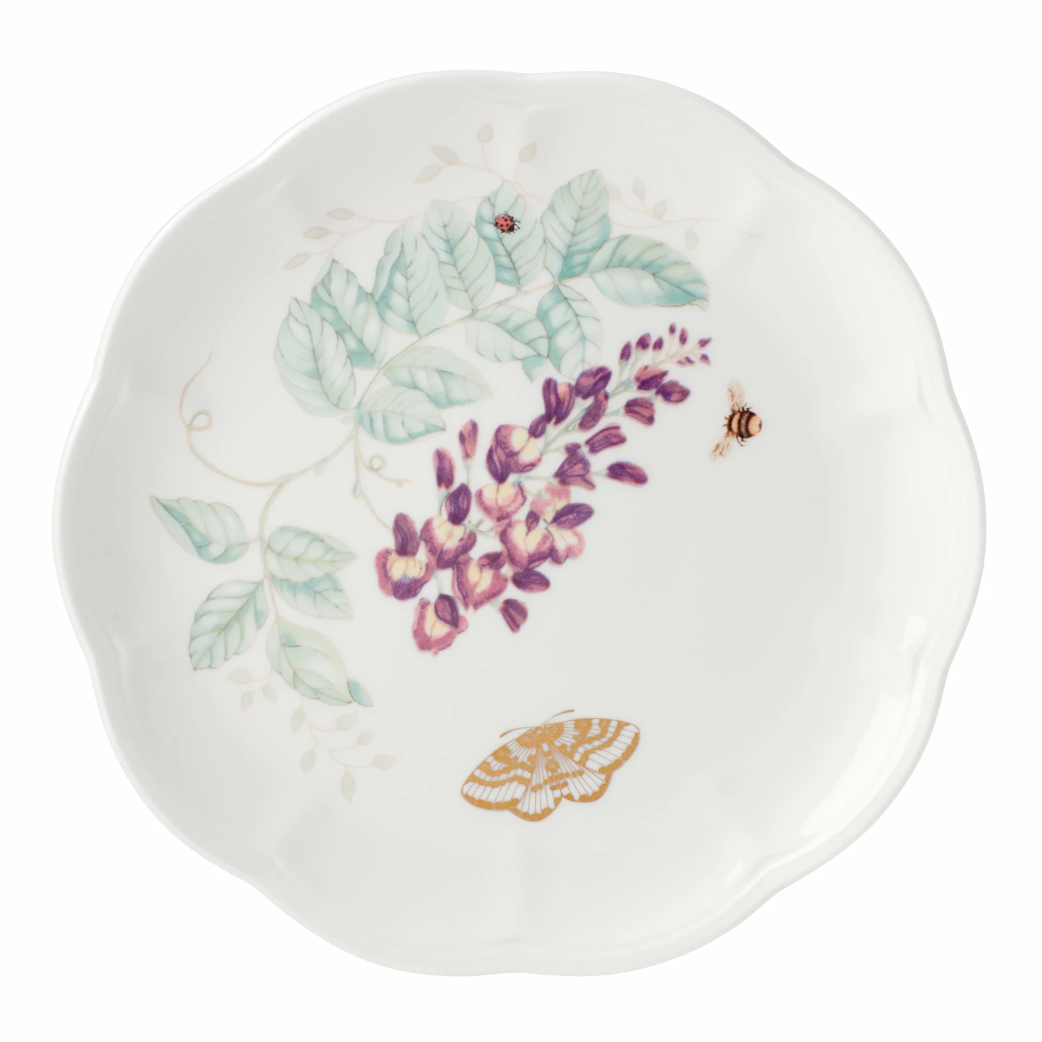 Lenox Butterfly Meadow Gold Accent Plate Dinnerware