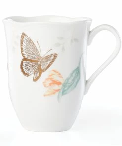 Lenox Butterfly Meadow Gold Mug Dinnerware