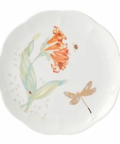 Lenox Butterfly Meadow Gold Accent Plate Dinnerware