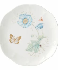 Lenox Butterfly Meadow Gold Accent Plate Dinnerware